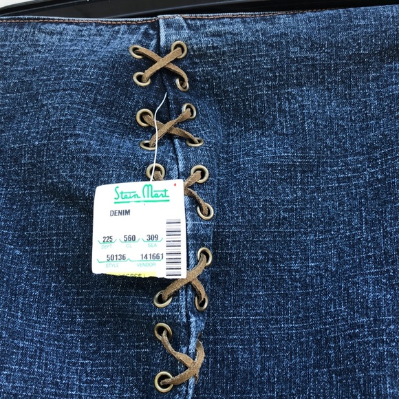 A. M. I. JEANS SIZE 14 HIPPIE HOBO STRETCH NEW! - Picture 2 of 8